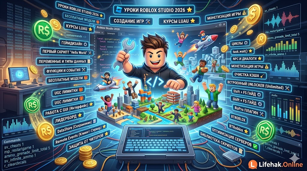 Уроки Roblox Studio и Luau