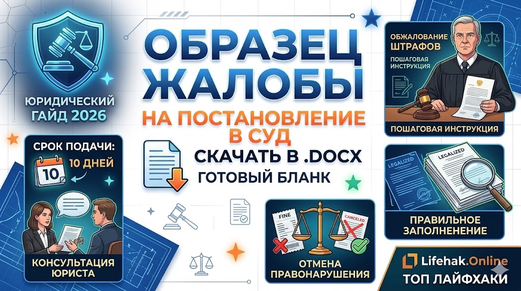 Образец жалобы на постановление в суд