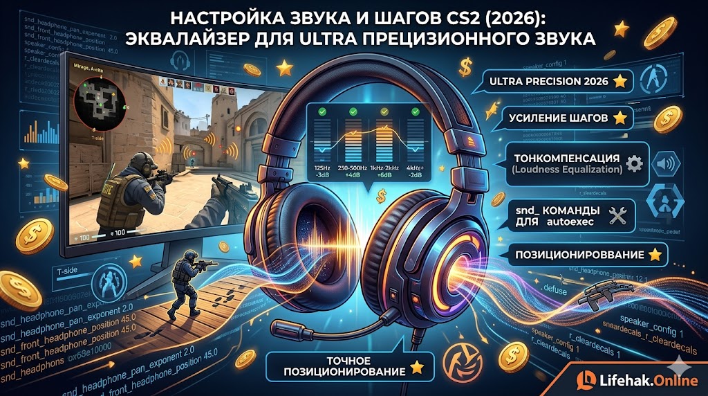 Лучший эквалайзер для CS2 на Lifehak.Online