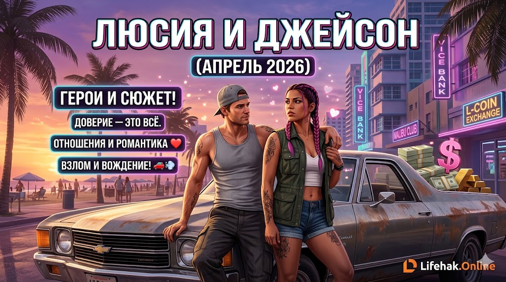 Люсия и Джейсон главные герои ГТА 6