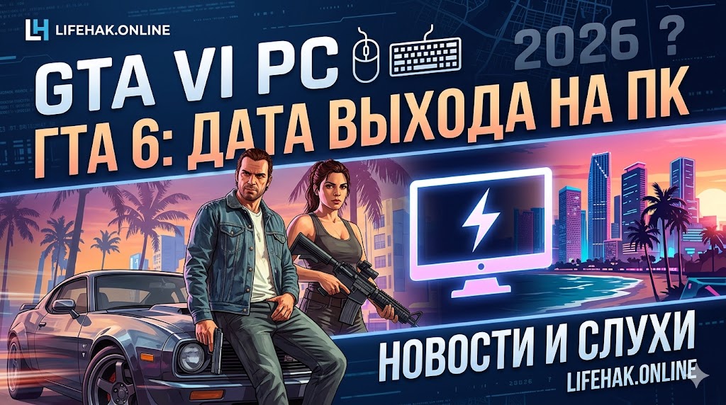 GTA VI PC Дата выхода новости и слухи