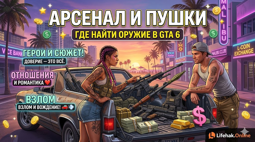 Оружие и арсенал ГТА 6