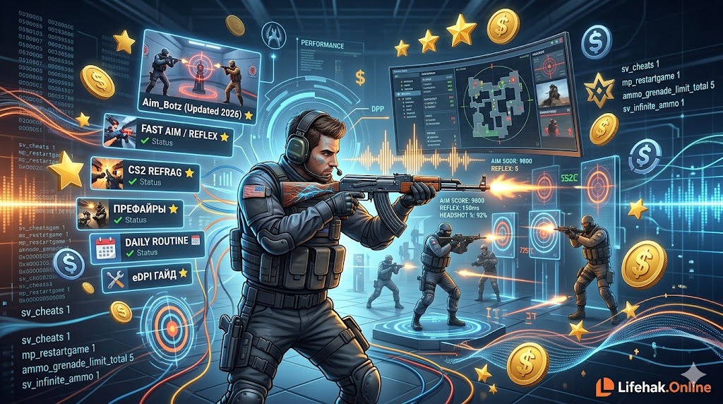 Тренировка аима CS2 2026 Workshop карты