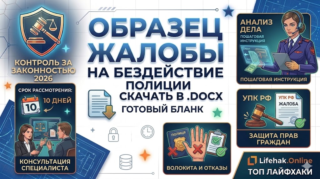 Жалоба на бездействие полиции на утечку персональных данных и спам-звонки. Образец 2026.