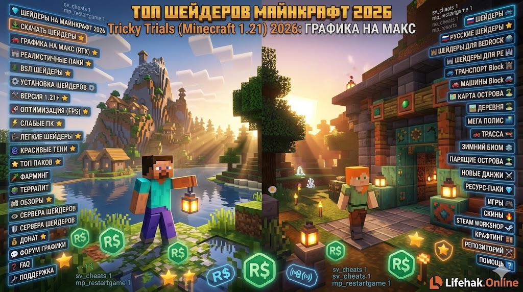 Скачать шейдеры для майнкрафт 1.21