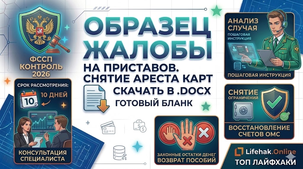 Жалоба на действия судебных приставов образец 2026
