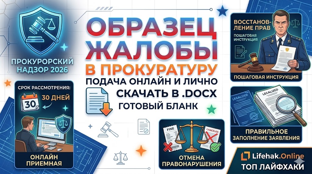 Образец жалобы в прокуратуру