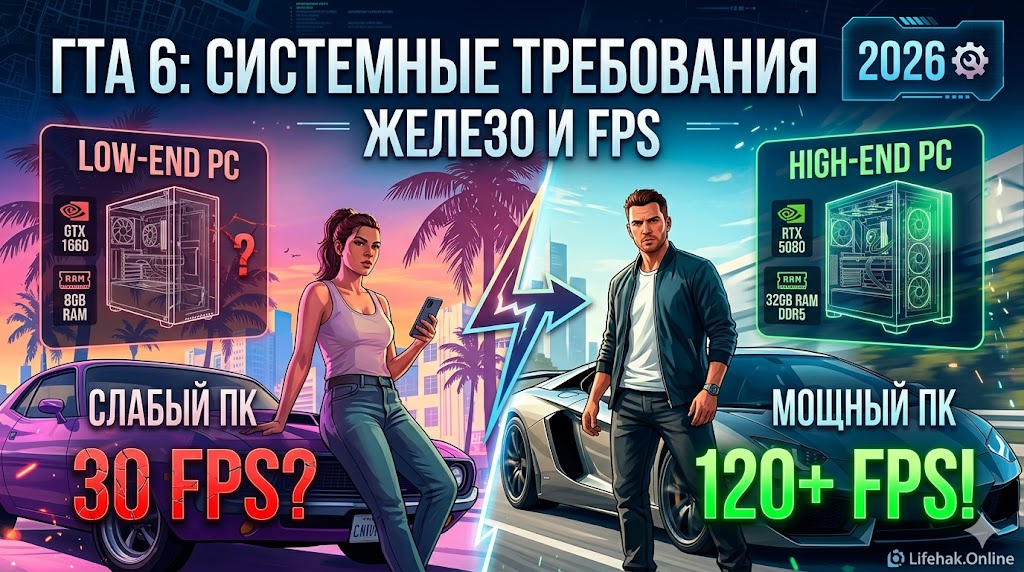 Системные требования GTA 6 на ПК
