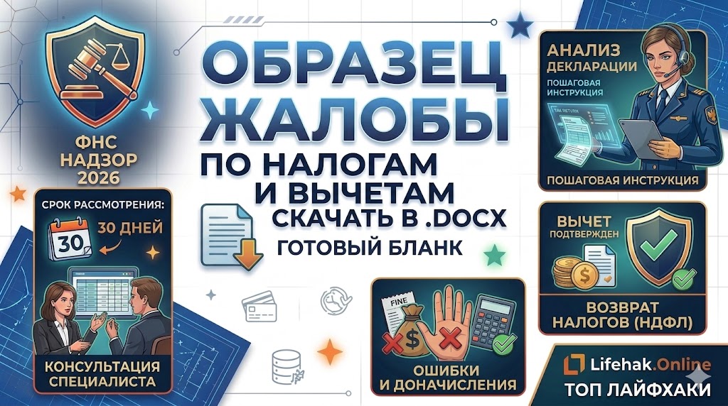 Жалоба в ФНС по вопросам налогов и вычетов