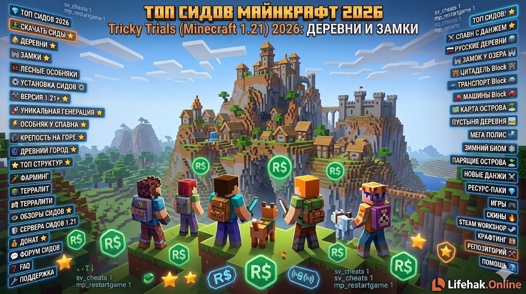 Крупнейший архив сидов 2026: Деревни и замки